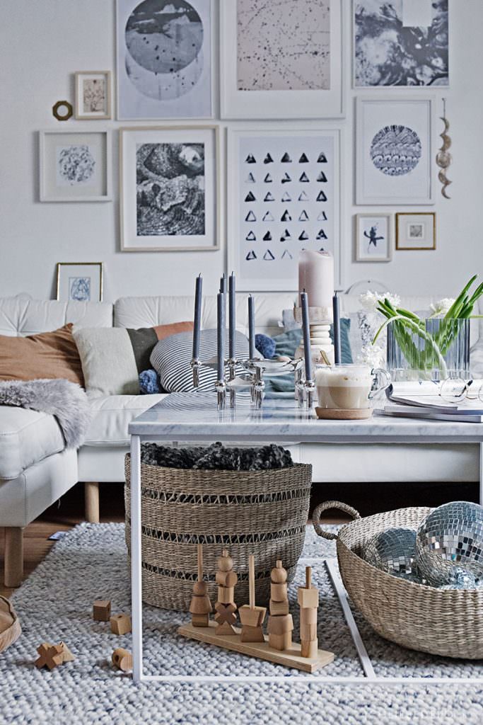 hyggeliges Wohnzimmer im Scandi Look