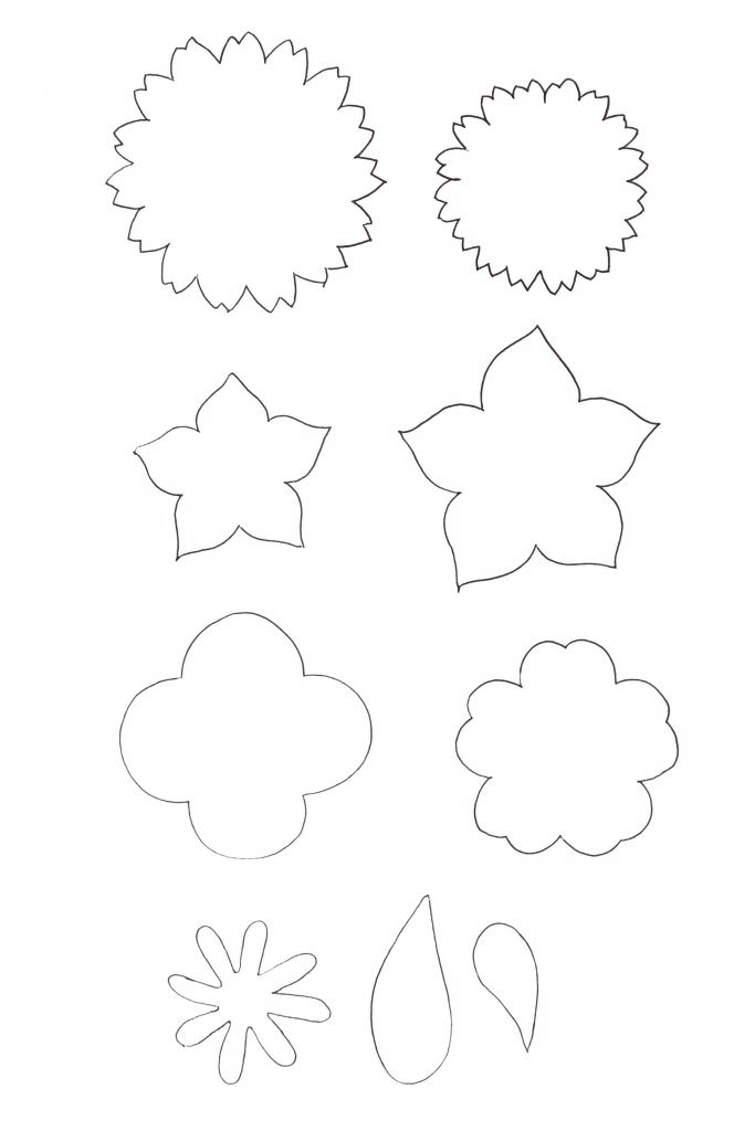 Free Printable diy Papierblumen